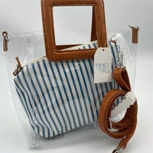 Time and Tru Rory 3-in1 Clear Tote With Pouch